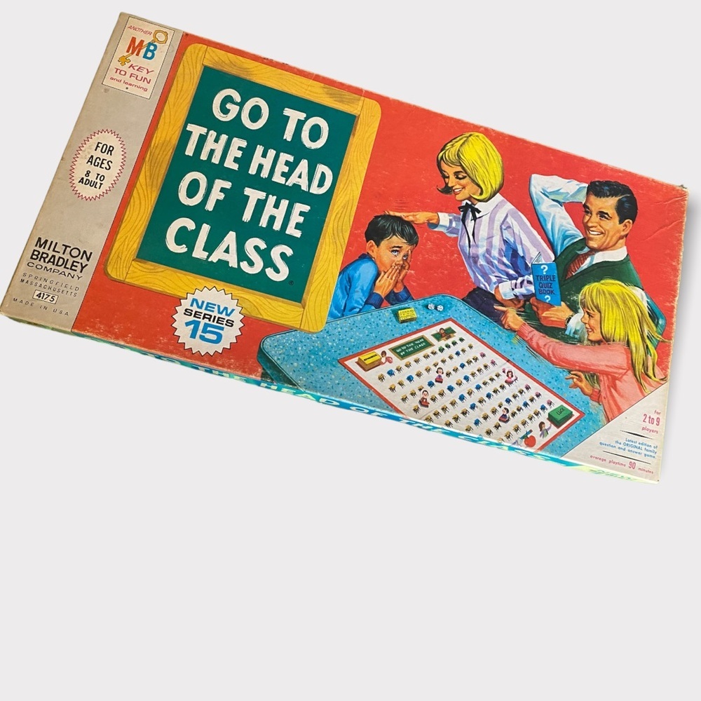 1967 VTG Board Game Go To The Head of The Class Board Game Series 15